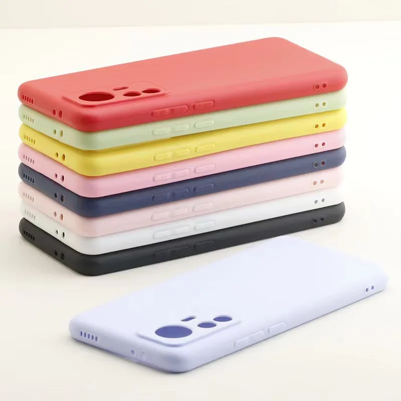

Яркий противоударный силиконовый чехол для телефона Candy Color для Xiaomi Mi 12 12s 12x 12T Pro 5G Mi12 lite 5G, матовый мягкий чехол