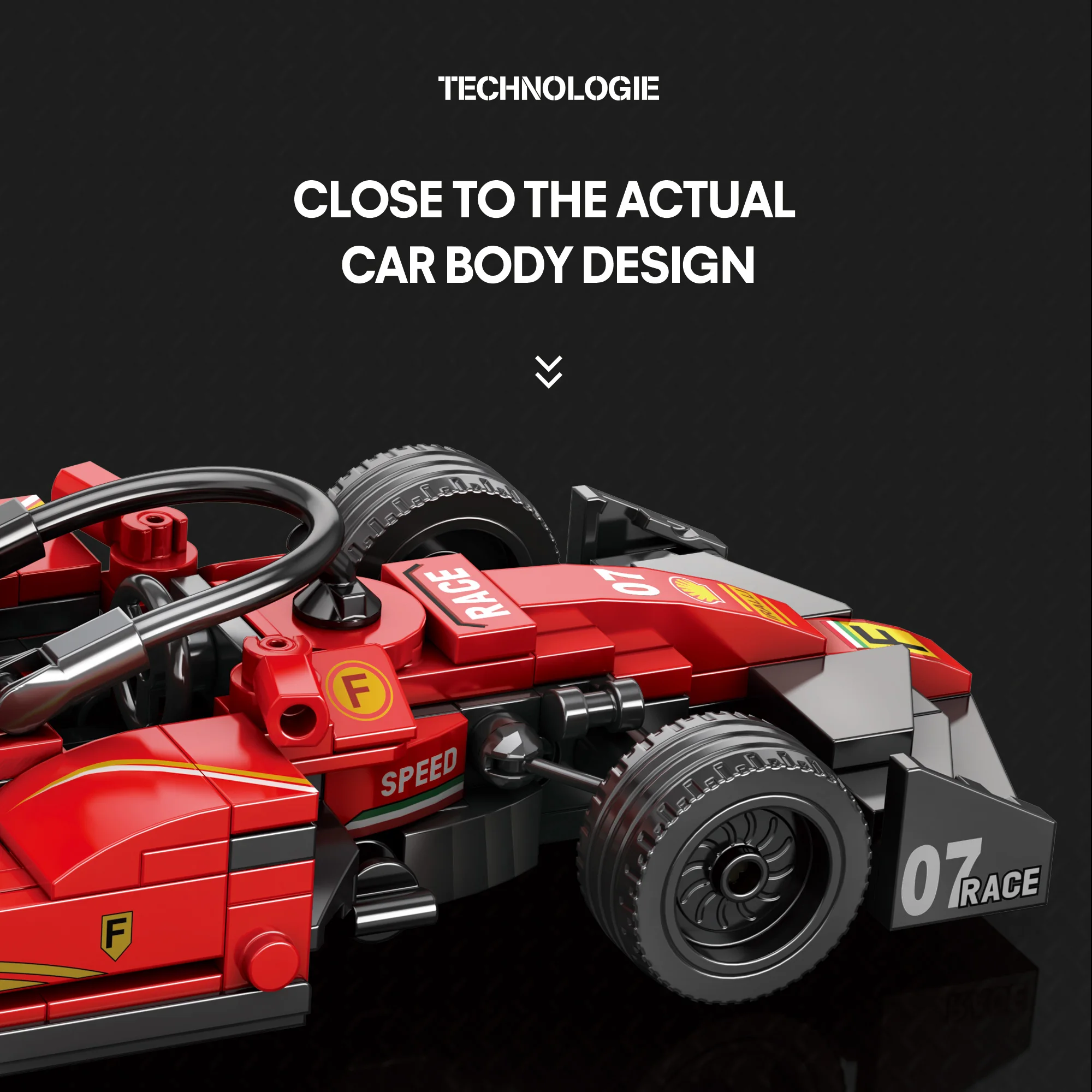 280 قطعة 9X8 سيارة اللبنات 663 التقنية MOC الطوب أفكار التكنولوجيا العالية مجموعات الالعاب جمع DIY بها بنفسك هدية للأطفال البالغين #3