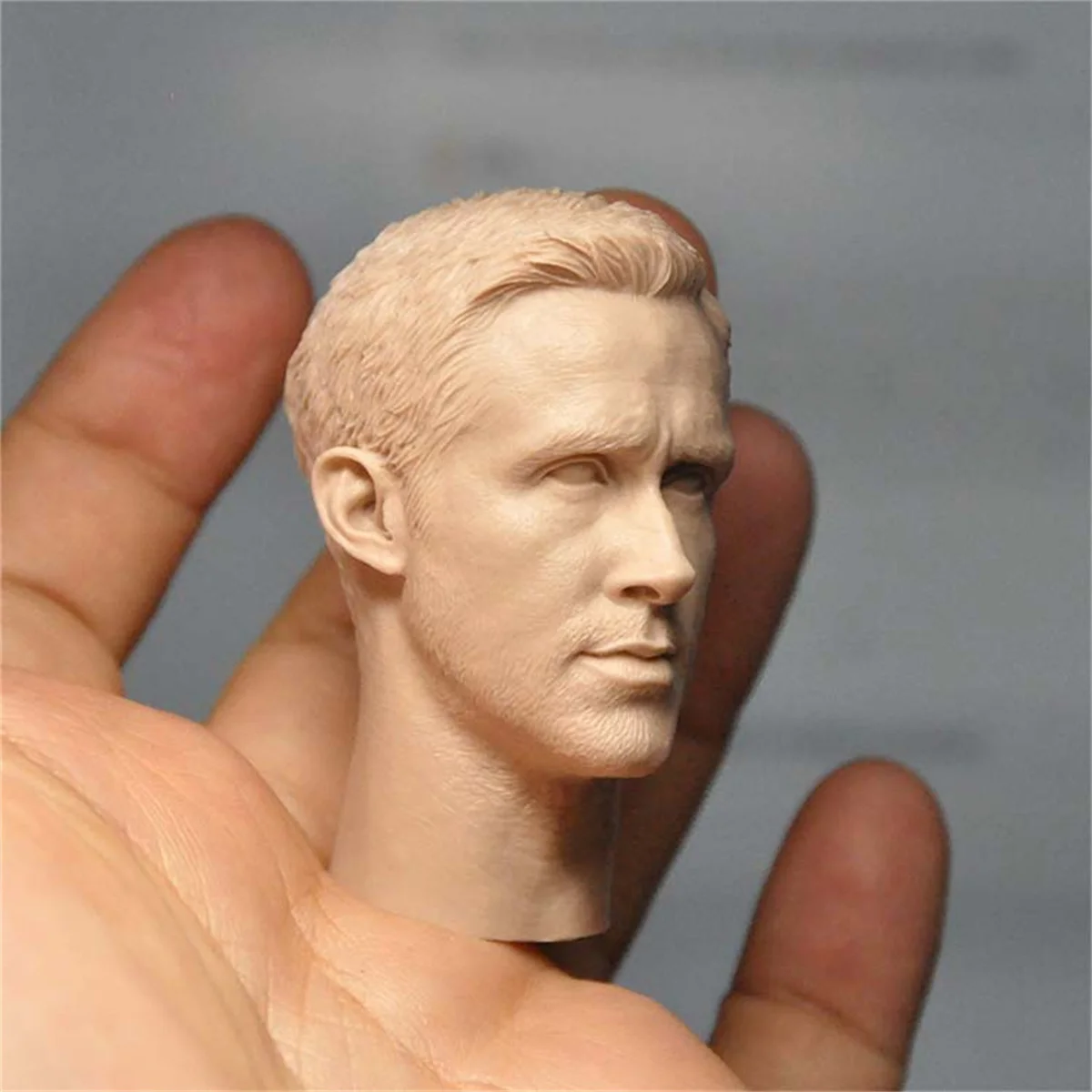 Ryan Gosling  Unpainted 1/6 Scale   Singer  Mode Male Solider Head Sculpt Sculpt Accessory for 12 inches Action Figure Hobbies