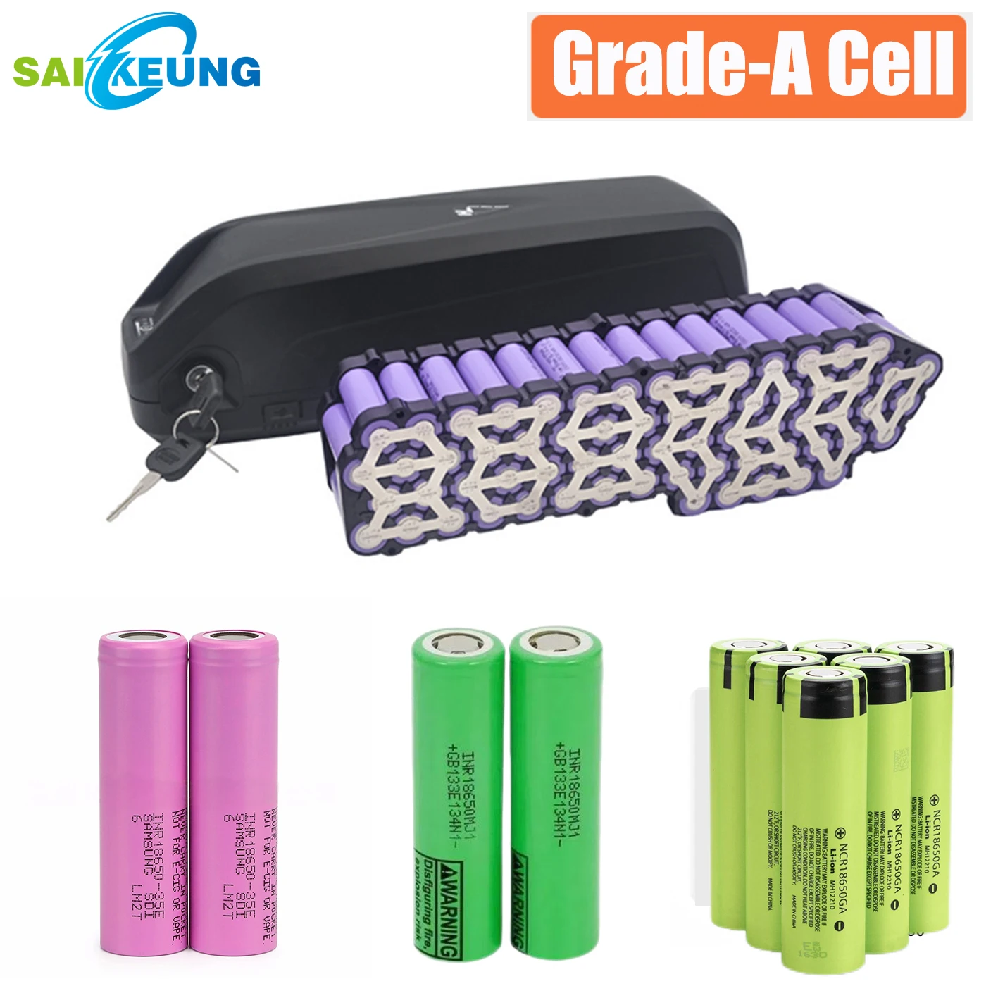 Cham Electric Bike Hailong 60ah Rider 48V45AH Battery 52V 18650 72V60V 30AH40ah 50ah 60A BMS Huge