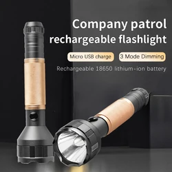 Huasheng Black Leopard WFL-404 Multi functional USB Charging Strong Light Long Range Explosion proof LED Flashlight