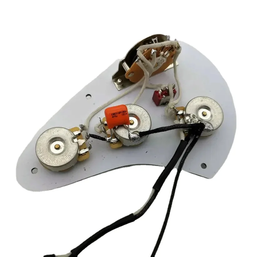 

Deluxe Pre-Wired Stra Wiring Kit With Recessed Mini Toggle For ST Guitar Upgrade assembly