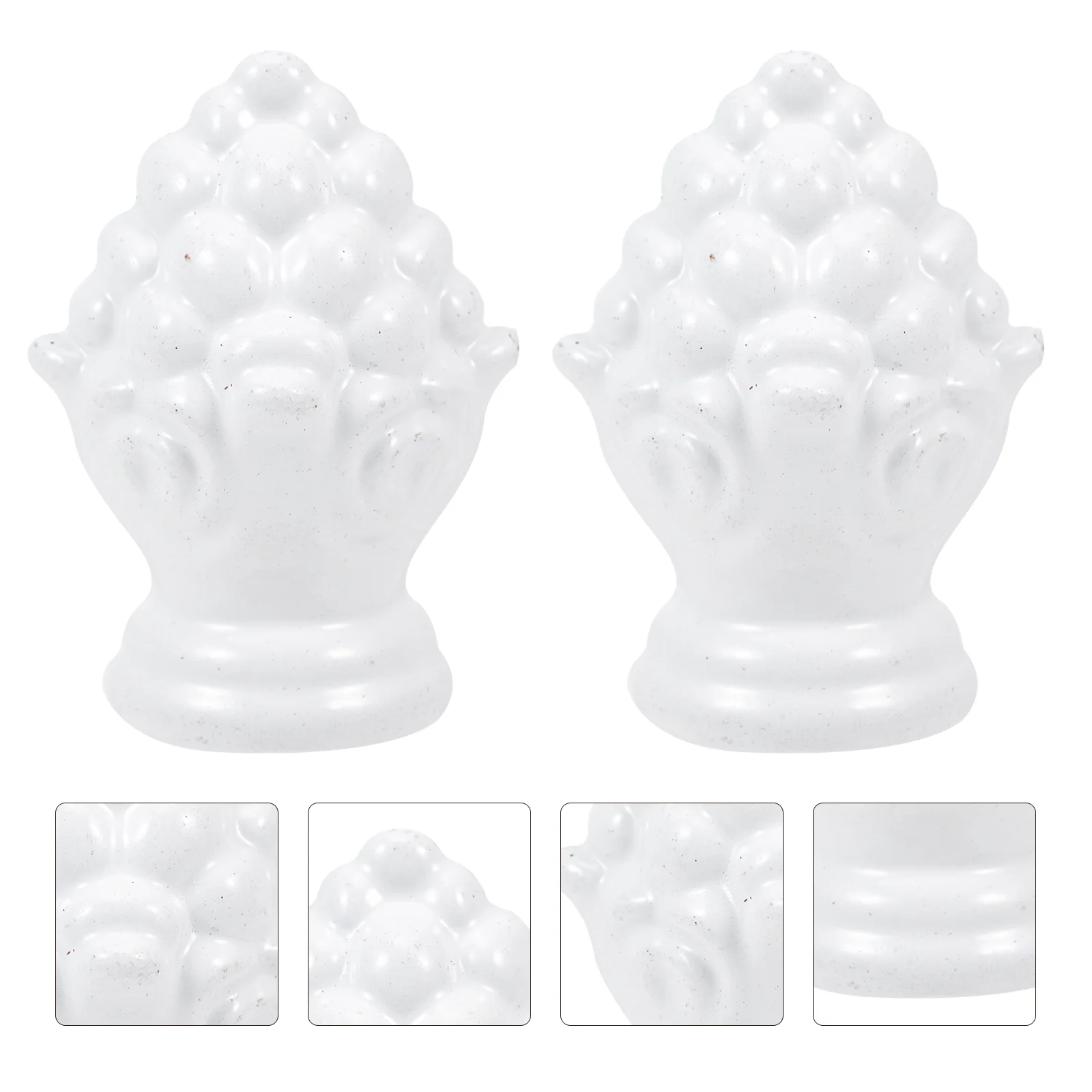 

2 Pcs Finial Decor Lampshade Holder Knob Versatile Chic Durable Shades for Floor