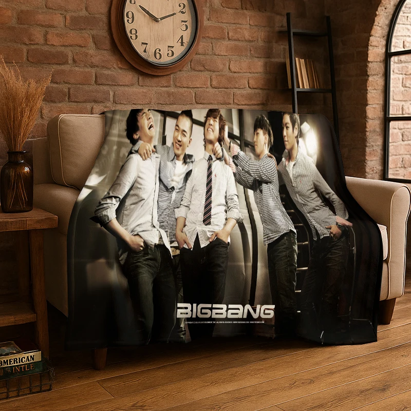 Kpop Bigbang G Dragon Music Star Flanelldecke, weiche, warme Decke für Schlafzimmer, Wohnzimmer, Bett, Reisen, Camping, Picknick, Kinder