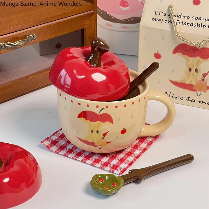 

Anime Love and Deepspace Caleb Cosplay Ceramic Red Noodle Bowl Ramen Bowls with Spoon Cover Band Crockery Tableware Gift