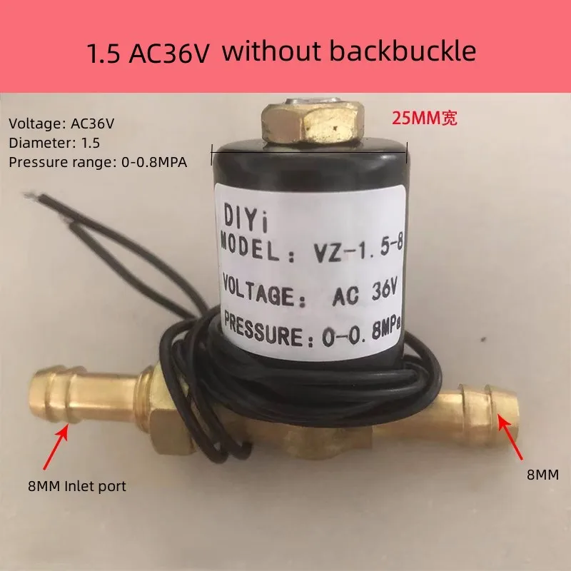 Électrovanne 8bar Argon Arc Welding Machine 2 Position 2 Way Solenoid Valve Air Valve VZ1.5 VZCT2.2 Argon Arc Welder Accessories AC220V Gaz et carburant — détail 4