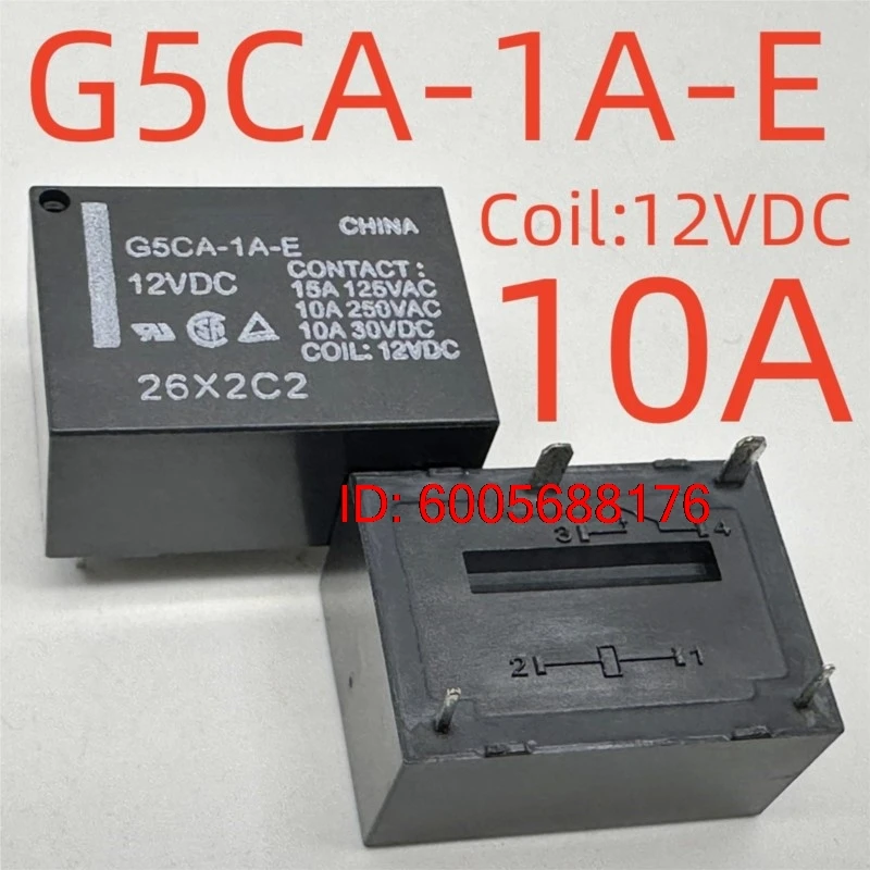 10PCS New G5CA-1A-E 12VDC (7520A) 4pins