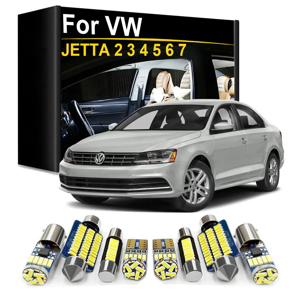 Interior LED Light Kit Canbus For Volkswagen VW Jetta 7 6 5 4 MK2 MK3 MK4 MK5 MK6 MK7 1985- 2015 2016 2017 2018 2019 2020 2021