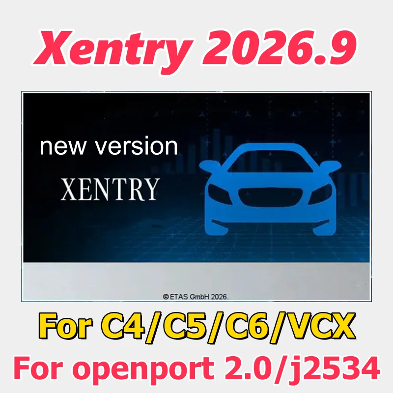 Newest Xentry 2026.09 full software Remote Install and activate for Auto Diagnostic Tool MB STAR C4/C5/C6 VCX Openport J2534