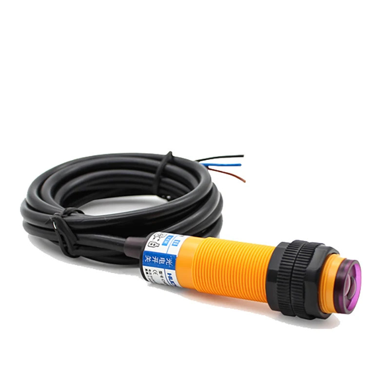 

photoelectric switch E3F-DS30C4/C2/P1/P2 3 wire NPN NO NC distance 7-30cm+-10% adjustable M18 Diffuse reflection sensor