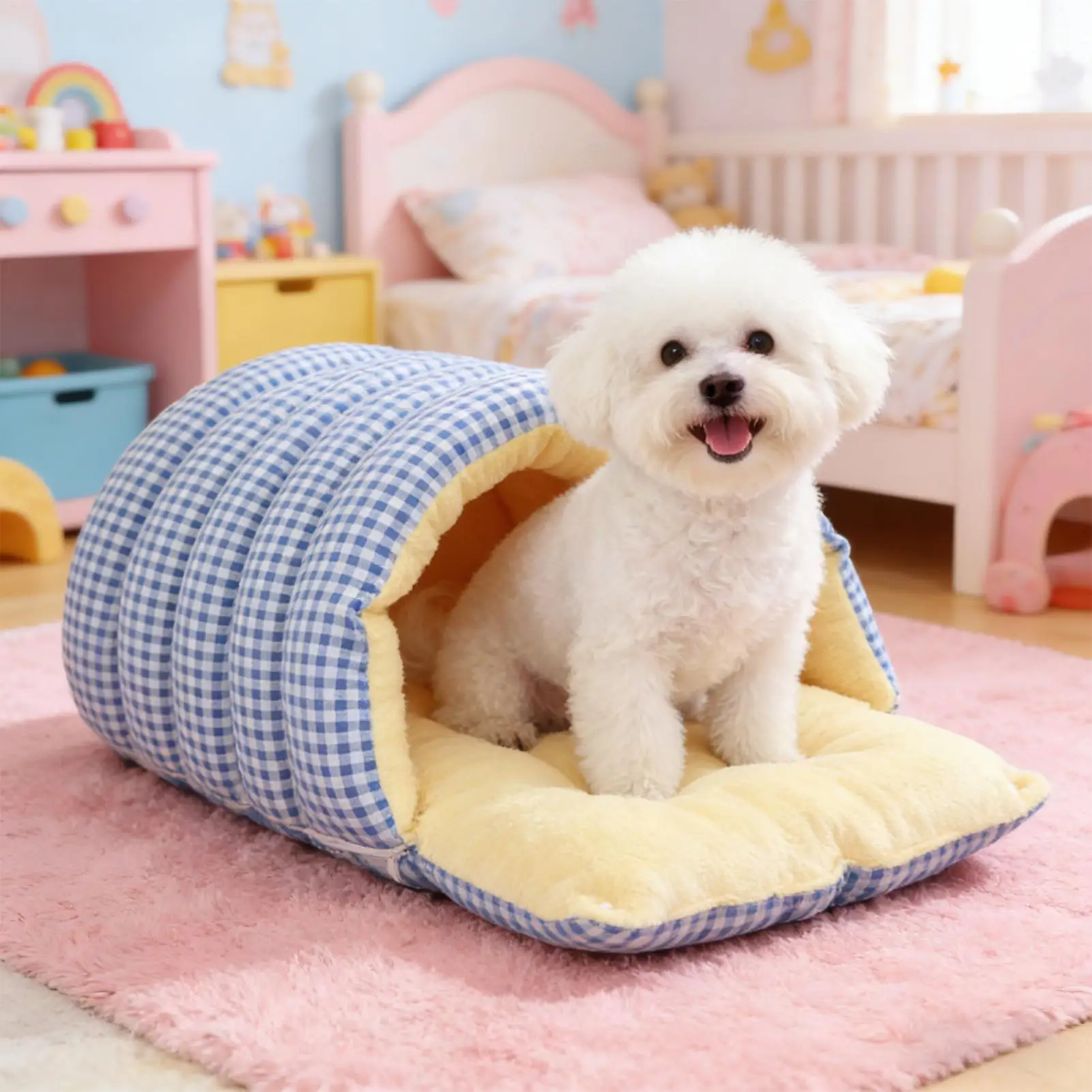 

Спальный мешок для кошек, теплый спальный мешок для домашних животных, теплый мешок для котенка, кровать для зимы, в помещении, на открытом воздухе, для кемпинга, путешествий, дома, спальни, жизни