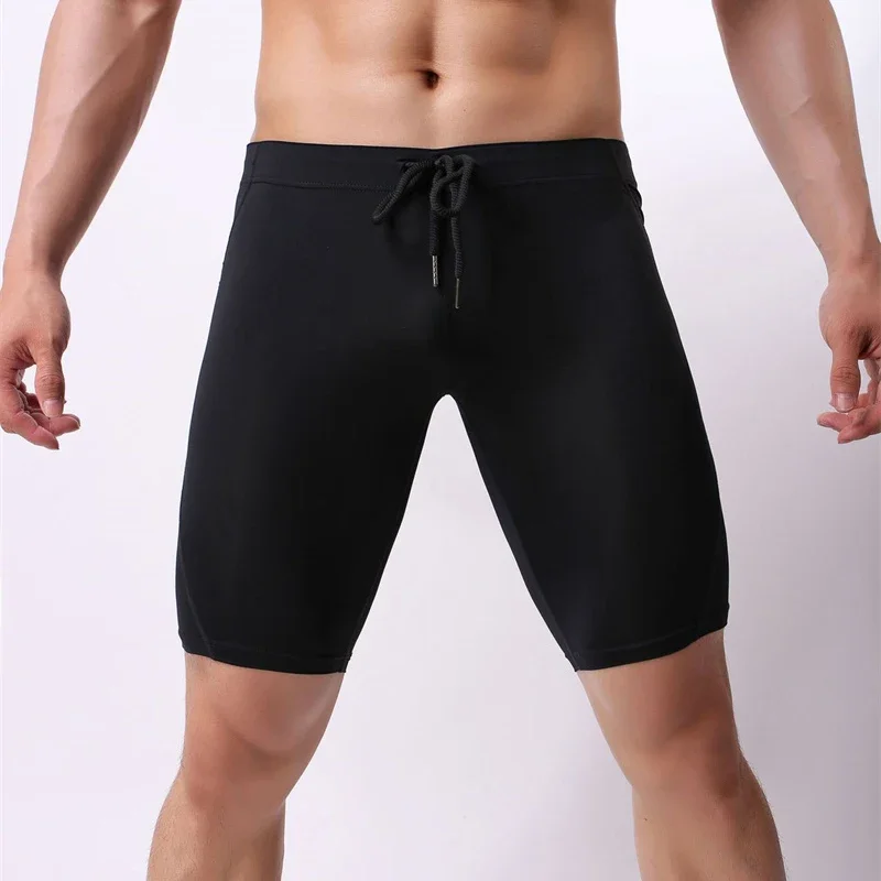 Mens Boxers Running Compression Silky Shorts Low Waist Beach Short Leggings Joggers Quick-drying Skinny Fitness BoxerShorts