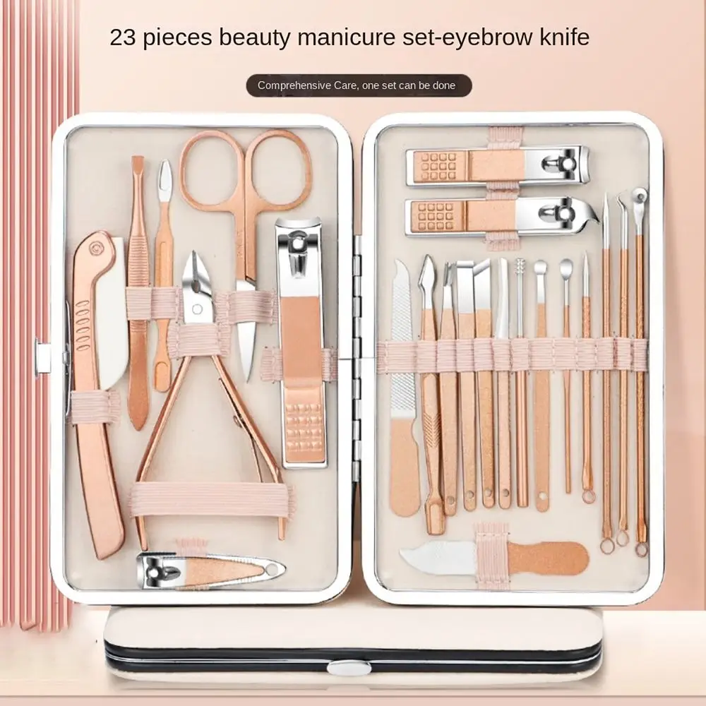 Ensemble d'outils de beauté pour hommes et femmes, coupe-ongles, kit de soins des ongles, coupe-ongles, 7 ensembles, 10 ensembles, 12 ensembles, 16 ensembles, 18 ensembles, 23 ensembles