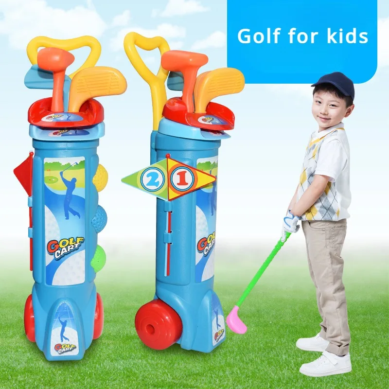 Children parent-child practice golf ball set indoor and outdoor sports fitness ball toys outdoor exercise golf set for kids