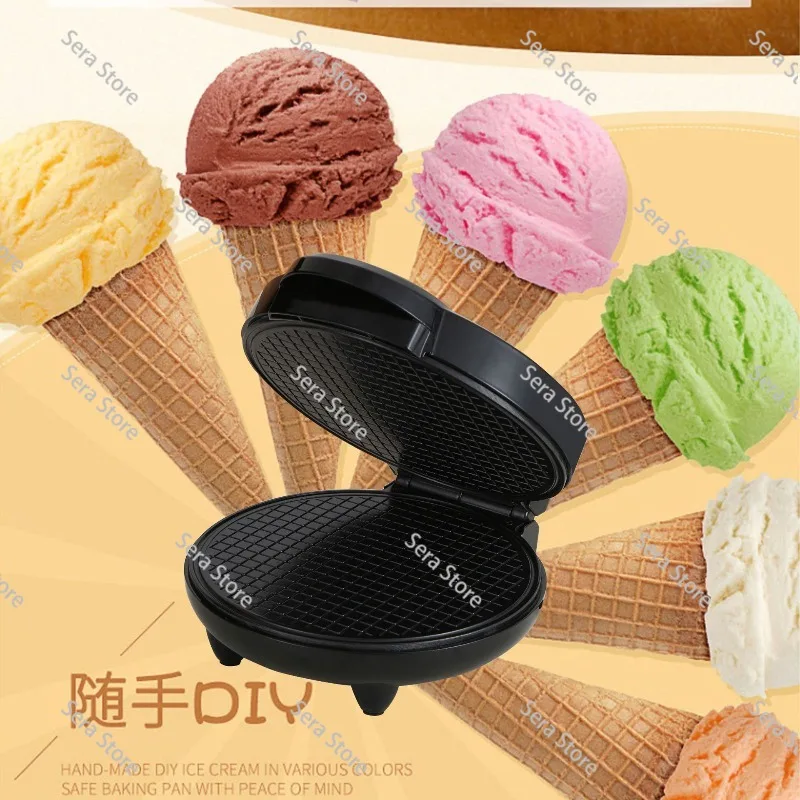 Home Breakfast Egg Roll Ice Cream Cone Maker Waffle Machine