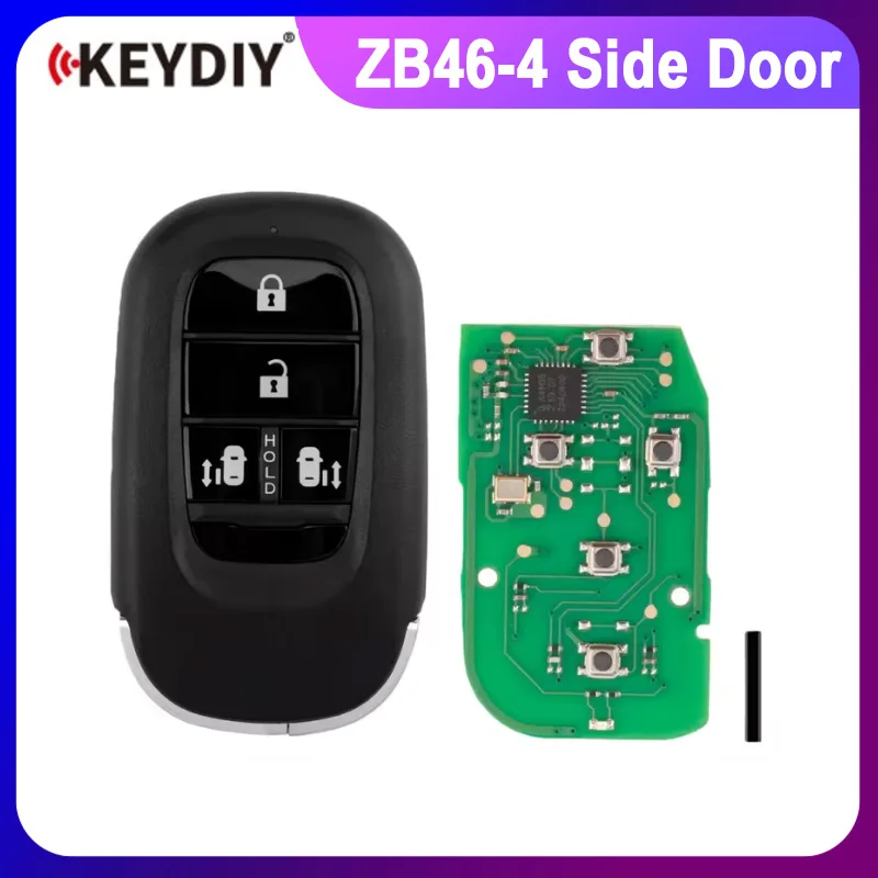 KEYDIY KD ZB46-4 (Side Doors) Universal Smart Remote Key 4 Buttons Compatible with Honda Type
