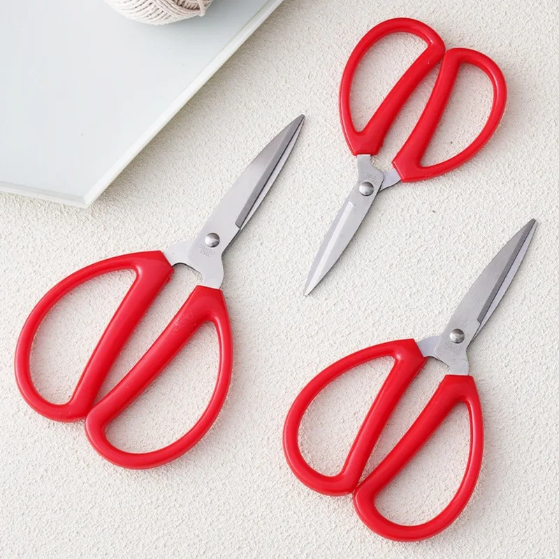 2CR13 Steel Multipurpose Scissors Plastic Handle Sharp Shears for Fabric Thread Trimming Office Home DIY Craft Practical Gift