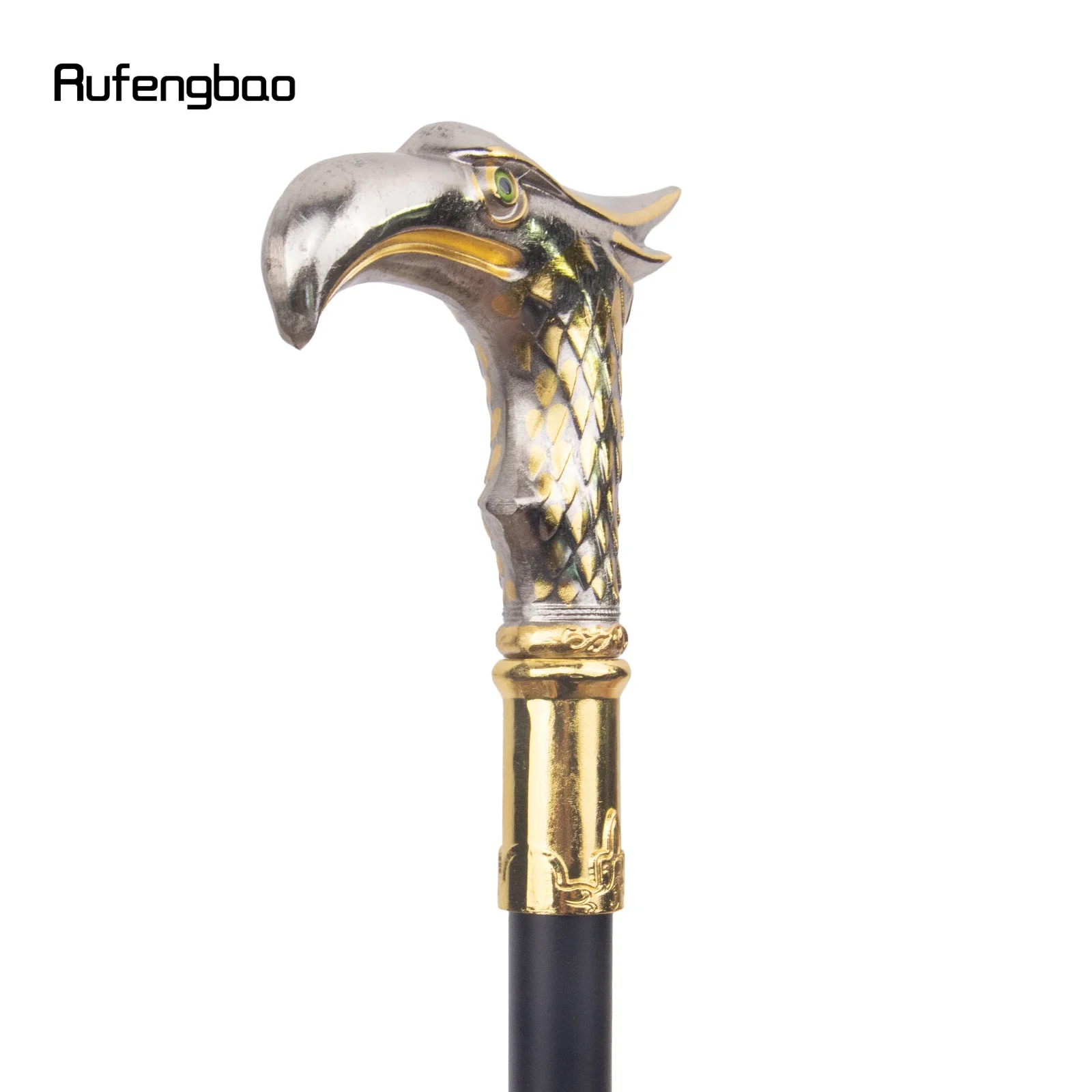 الذهبي الأبيض النسر عصا للمشي ديكور مصاص دماء تأثيري خمر حفلة أداء عصري مرحلة قصب 89 سنتيمتر