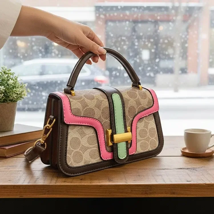 

Европейская и американская модная сумка-тоут с принтом, сумка для подгузников, легкая роскошная текстурированная сумка через плечо с буквами, повседневная универсальная сумка-мессенджер