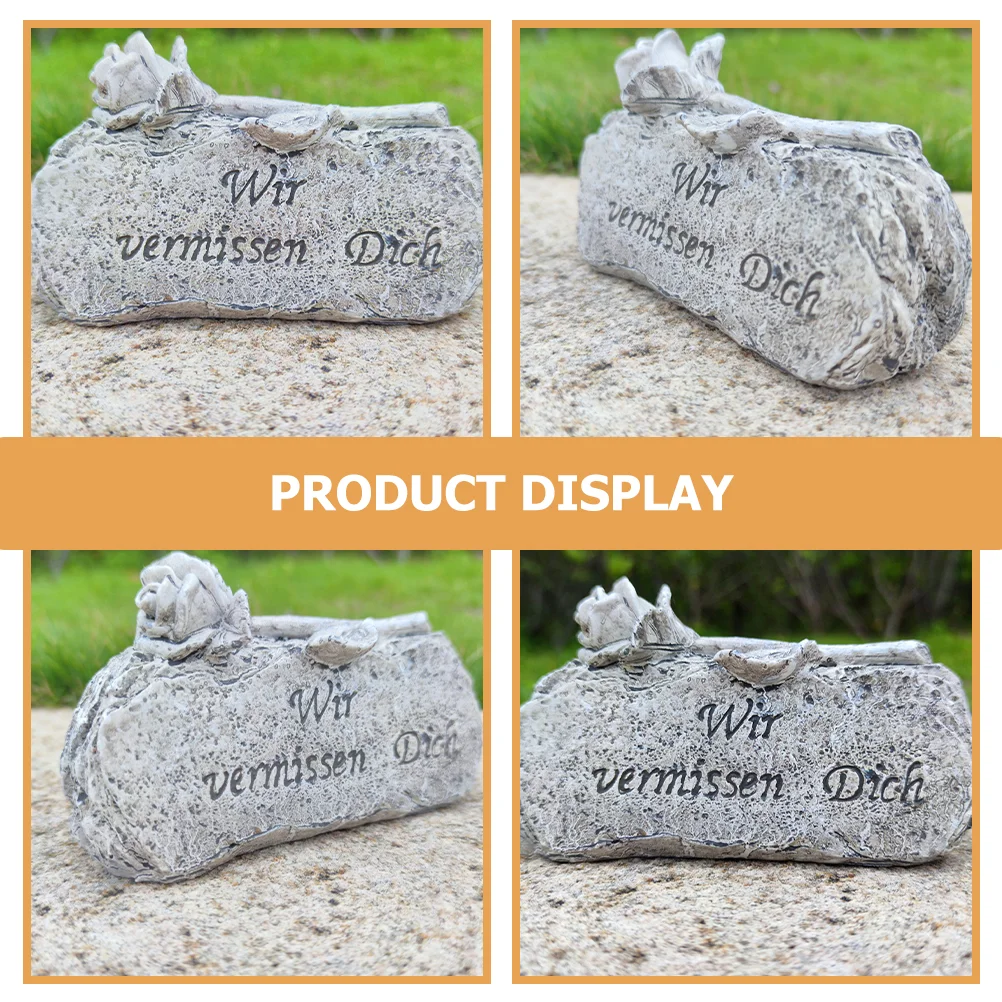 Halloween Ritual Props Cemetery Decor Deceased Mourning Tombstone Relatives Memorial Sculpture Resin Crafts Delicate