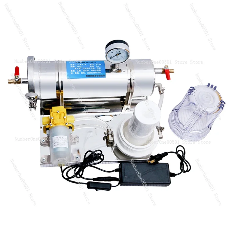 

AC 100-240V 300KG/H Automatic Liquor Wine Filter Ageing Machine Household Filtering Machine Stainless Steel Brewing Equipment