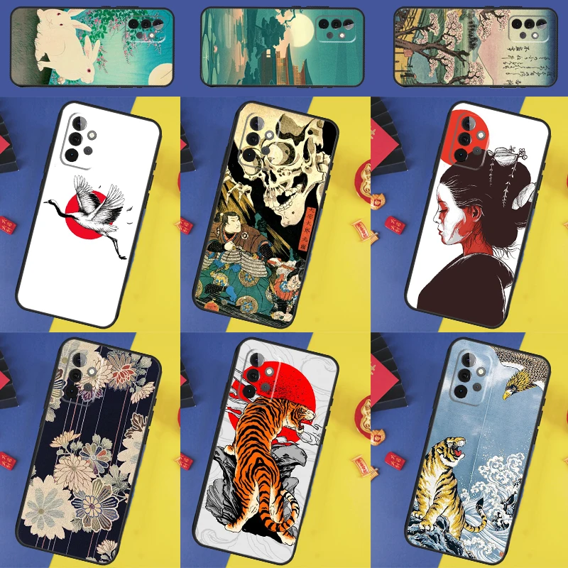 Japanese Style Art Japan For Samsung Galaxy A55 A35 A15 A13 A33 A53 A36 A26 A16 A54 A34 A14 A32 A52 A56 A05 A06 Case