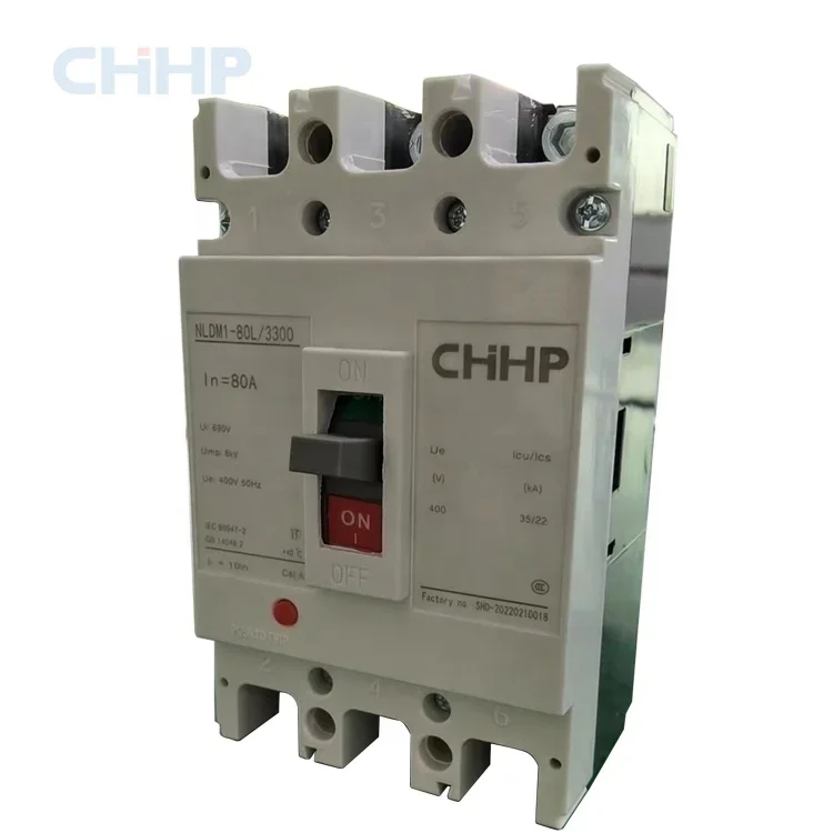 Disjoncteur à boîtier moulé MCCB, 10A ~ 1600A