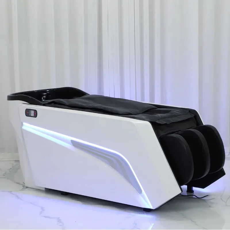 

Electric Automatic Massage Shampoo Bed, Steam Scalp Therapy Hair Washing Bed Salon/Beauty Salon Professional Use Furniture FYSC