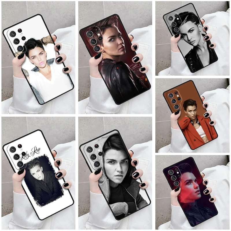 Phone Case For Samsung Galaxy S24 S23 S21fe S22 Ultra Plus Note 10 20 S8 S9 S10 Cover Ruby Rose