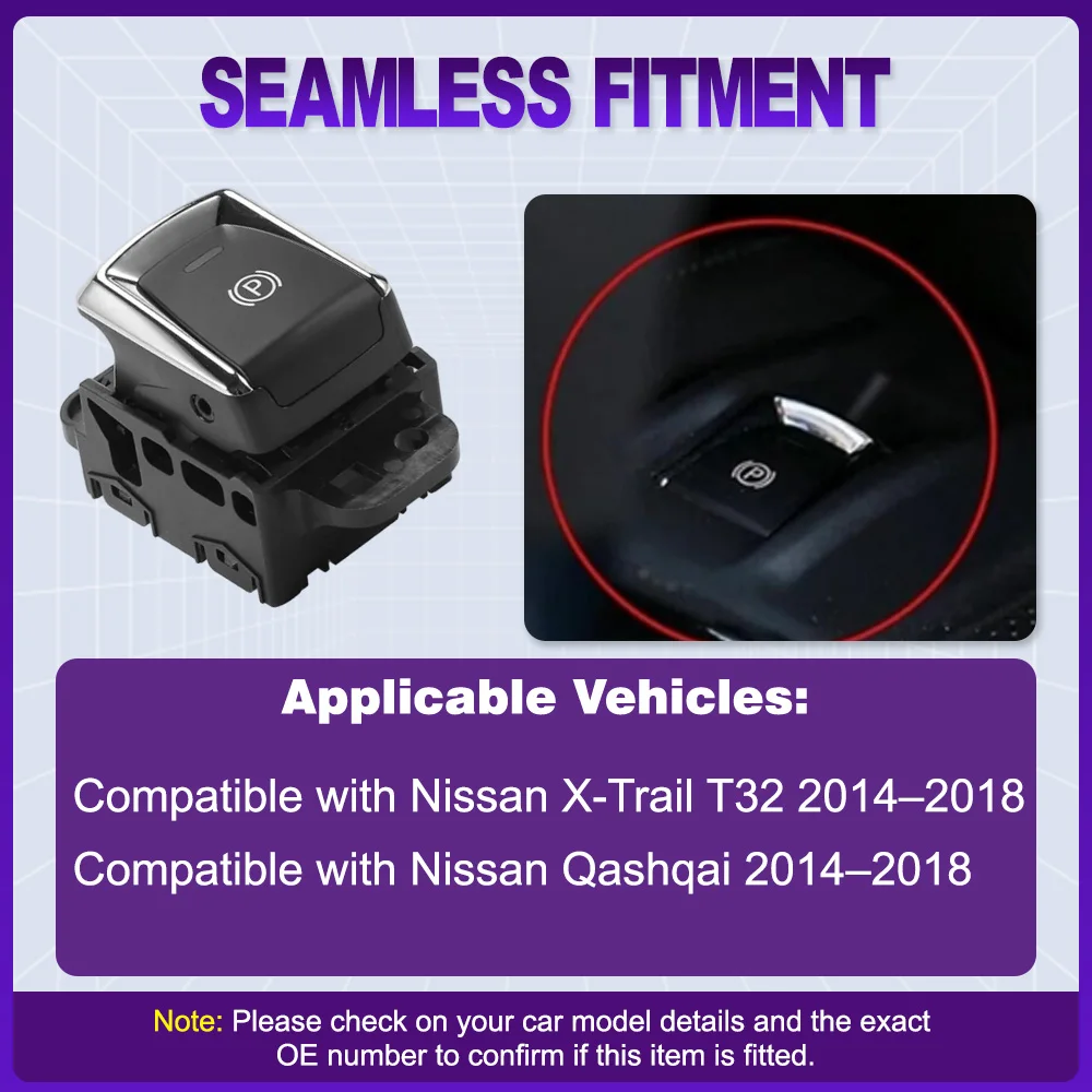 

Car Electrical Parking Hand Brake Control Switch Button for Nissan X-Trail T32 Qashqai 2014 2015 2016 2017 2018 969XC4EA0A
