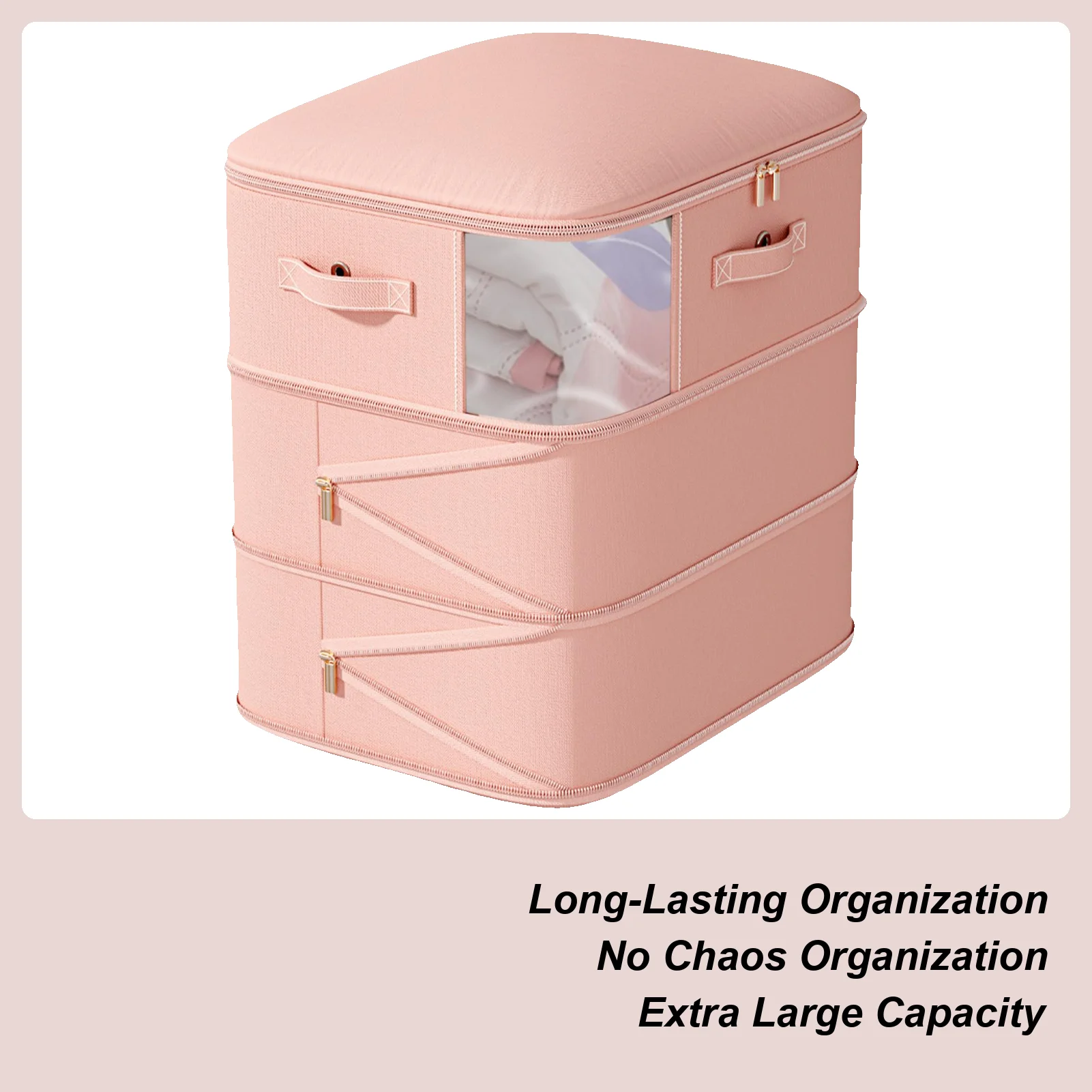 

Сумки для хранения одеял, 3-слойная компрессионная сумка большой вместимости с прозрачным дизайном, органайзер для экономии места для багажа, одежды, книг