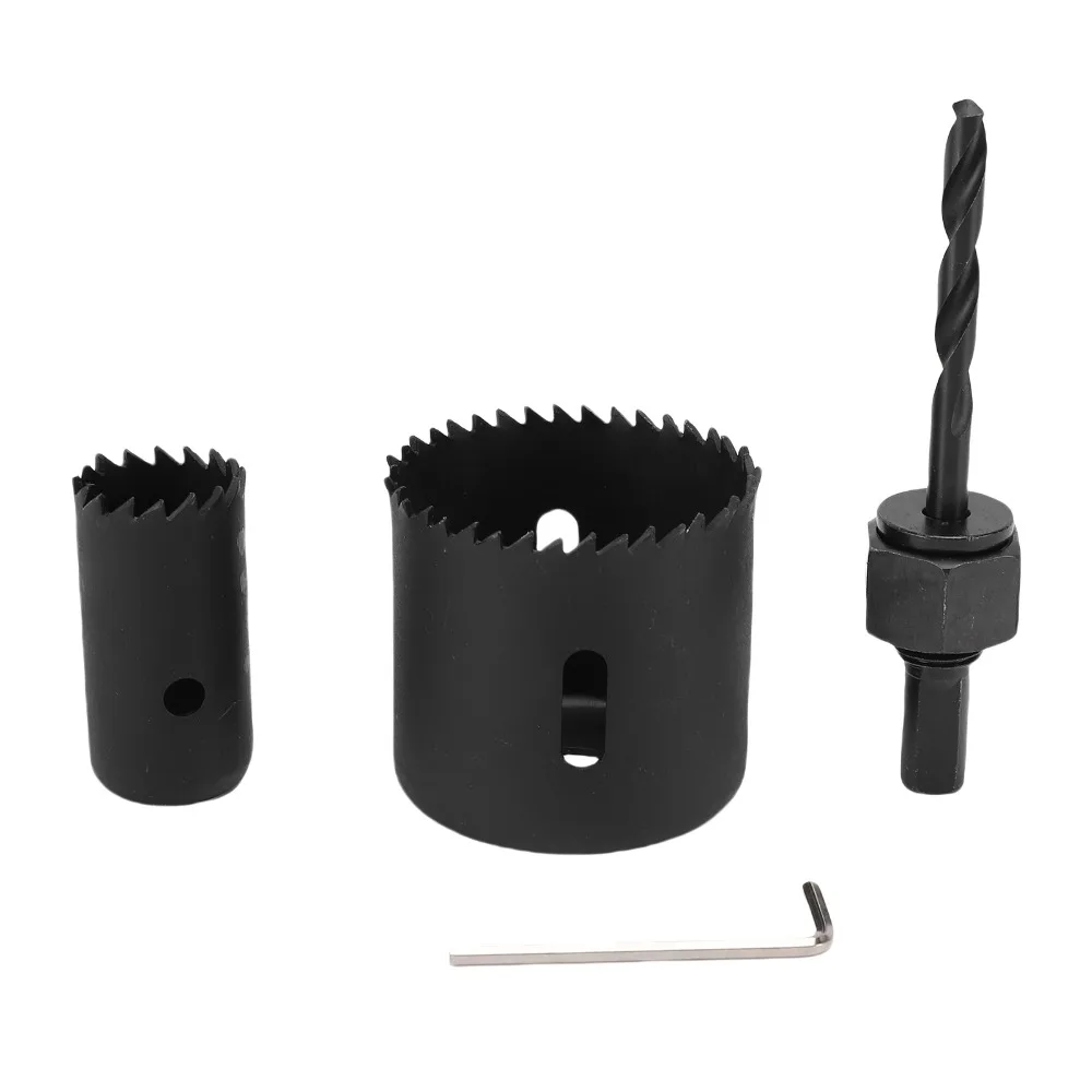 

Plastic Guide Template Door Lock Installation Kit Carbon Steel Hole Saw Adjustable Bushings Door Knob Hole Saw Kit