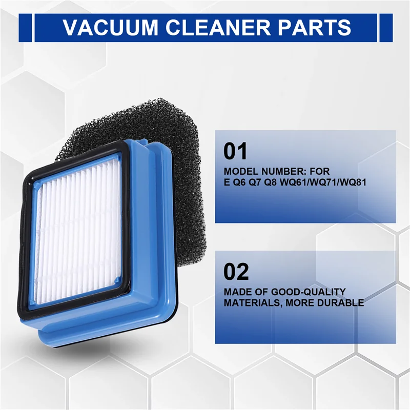 YCOC-استبدال فلتر Hepa لقطع غيار المكنسة الكهربائية إلكترولوكس Q6 Q7 Q8 WQ61/WQ71/WQ81