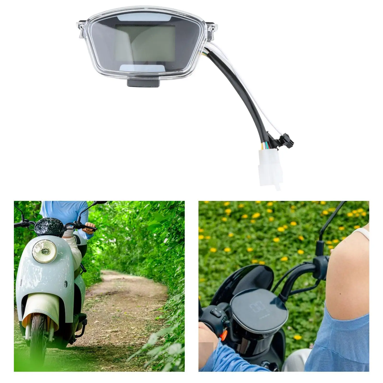 

Motorcycle Speedometer Odometer Tachometer Replacement Digital Spare Part