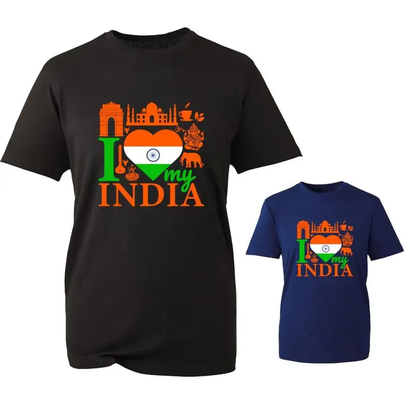 

I Love My India Indian Flag Independence Day T Shirt Patriotism Top