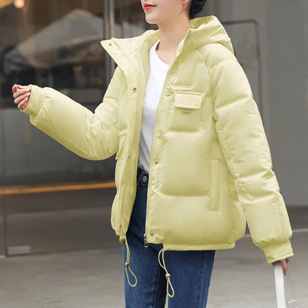 Parkas con capucha para mujer, abrigo cálido a prueba de viento, ropa de abrigo suelta informal, chaqueta acolchada de algodón, ropa femenina,