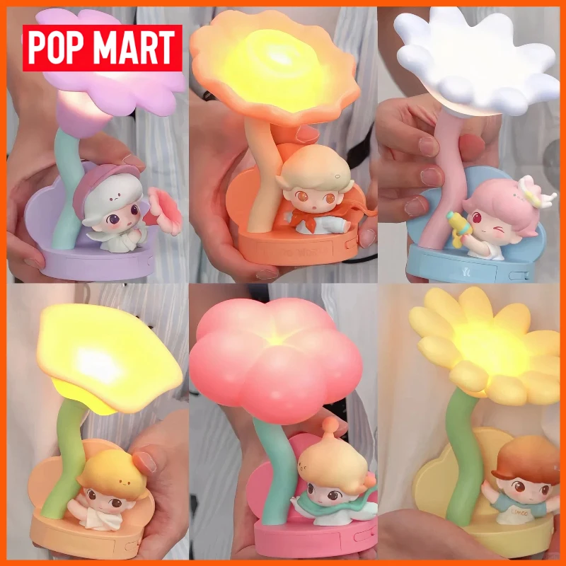 

Genuine POP MART New Dimoo Moments In Bloom Series Sensor Activated Nightlight Trendy Blind Box Bedroom Decor Ornaments Gift