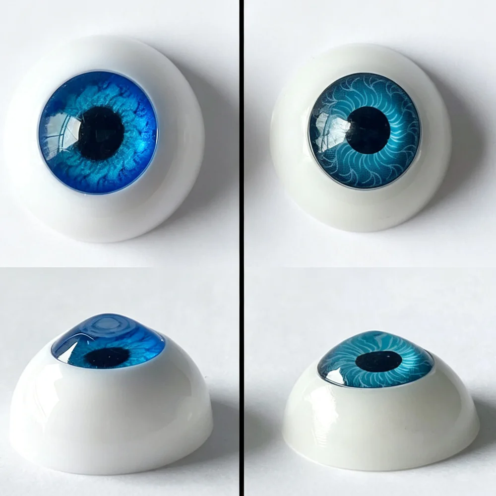 16 acrylic semi-circular simulation eyeballs 20mm color fake eyes Halloween mask dolls DIY handmade prop eyeballs
