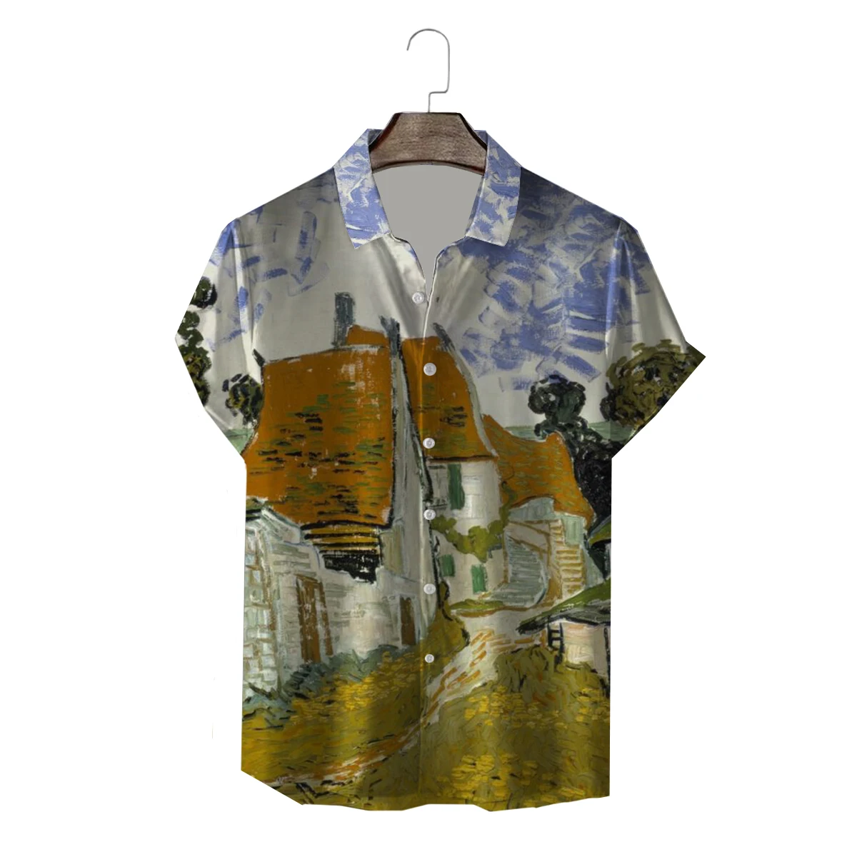 

Starry Night T-shirt Men Sunflowers shirts Vincent Van Gogh 3d Print Women's Casual Short Sleeve Shirt Fitness Tops Tee