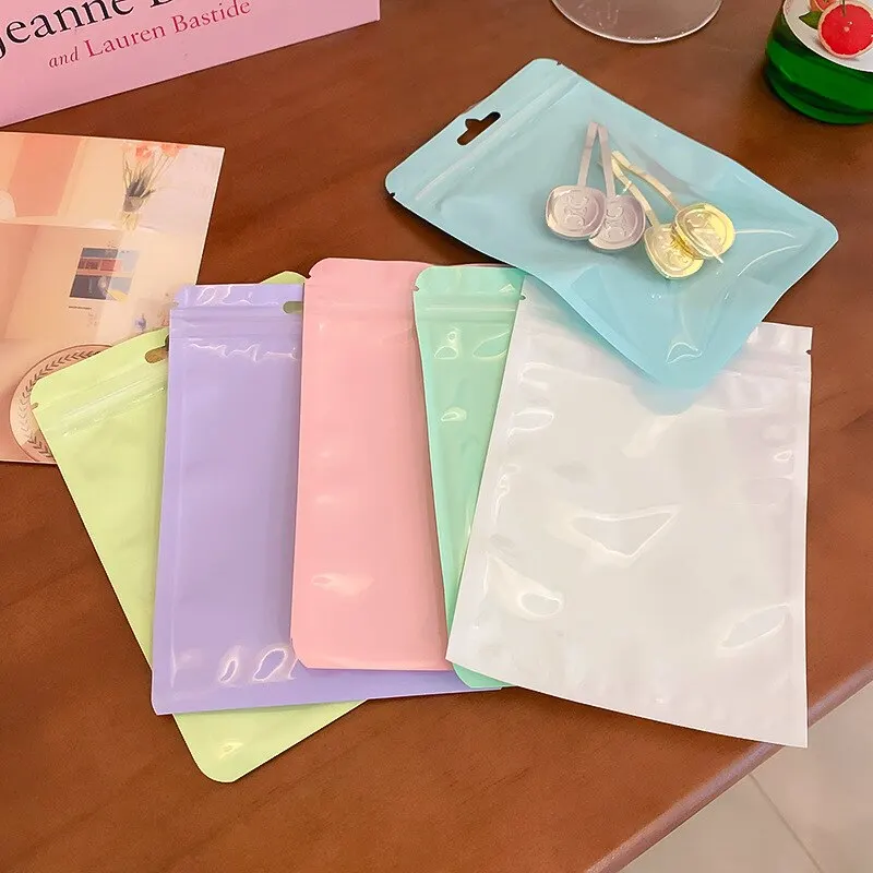 Conjunto com 30 Sacos de Joias em Cores de Doces para Colares, Brincos, Anéis e Presilhas de Cabelo, Sacos Plásticos para Armazenamento de Joias para Viagem K-