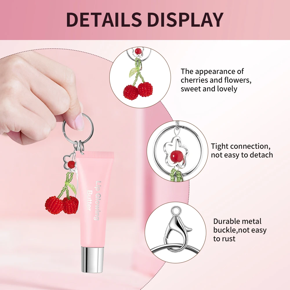 2 IN 1 Balsamo per labbra Lucidalabbra Idratante a lunga durata Burro Rosa Nutriente Cura del trucco Idratante Brillante Rossetto Cosmetici