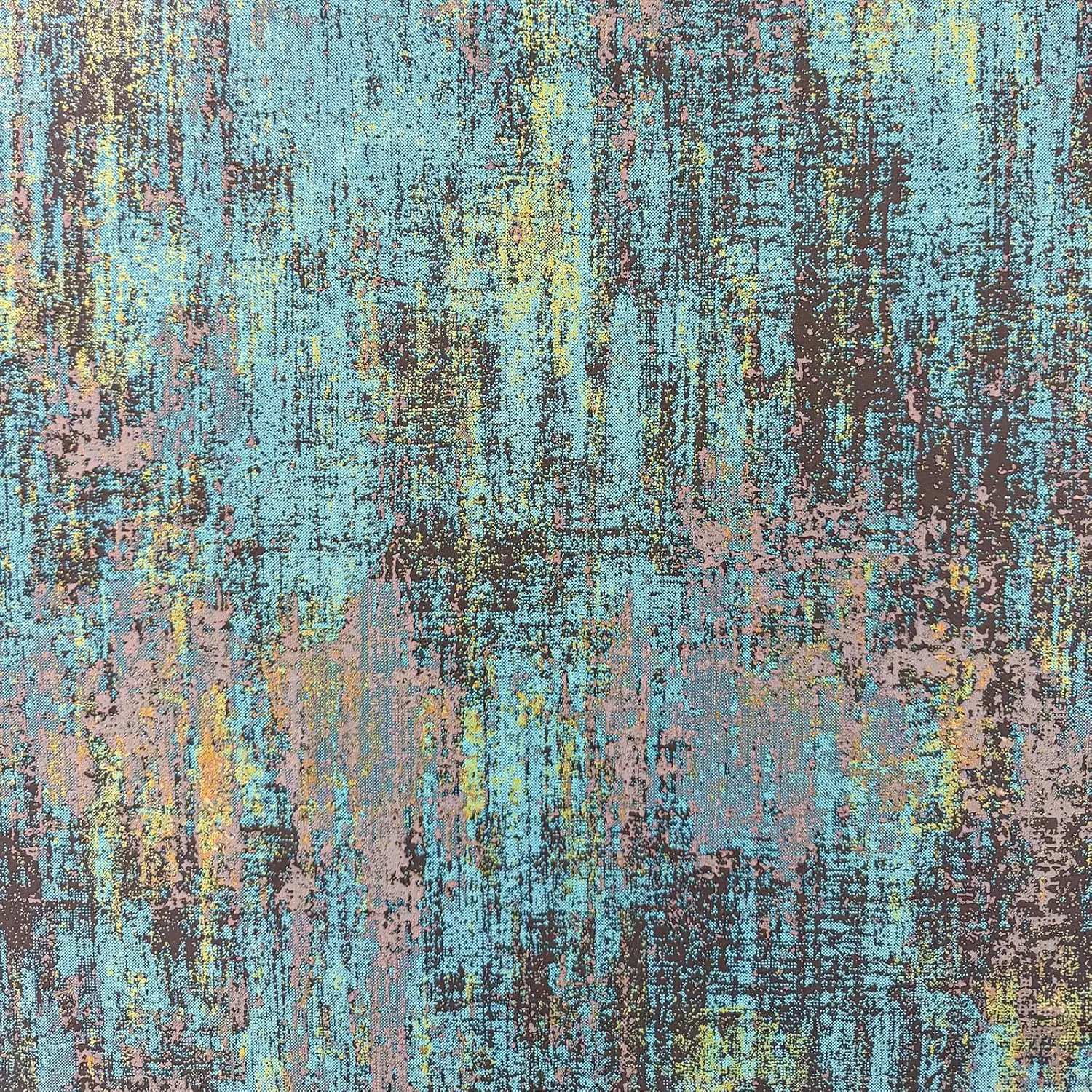 

Vintage Blue Gold Metallic Peel and Stick Wallpaper Industrial Metallic Concrete Self Adhesive Wallpaper Removable Contact Paper