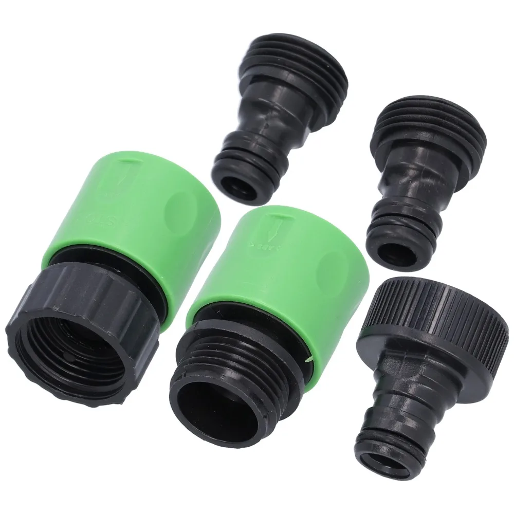 Leak-Proof Quick Connector Plastic with Rubber Gaskets Hose Coupler Easy To Install Irrigation Accessory Outdoor Car Washing