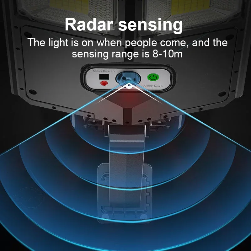 Outdoor Solar LED Lights Waterproof Super Bright Wall Lamp With Motion Sensor Remote Control Garden Street Light 2025 NEW