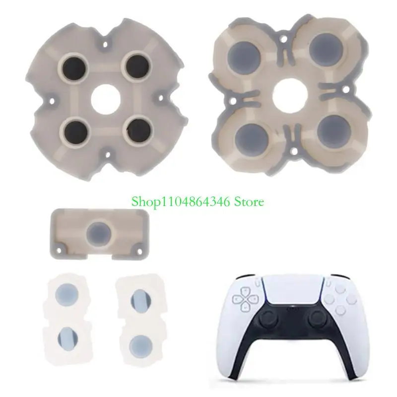 Rubber Game Handle Button for Game Controller Conductive Adhesive D-pad for Cross for Key L1R1 for Key