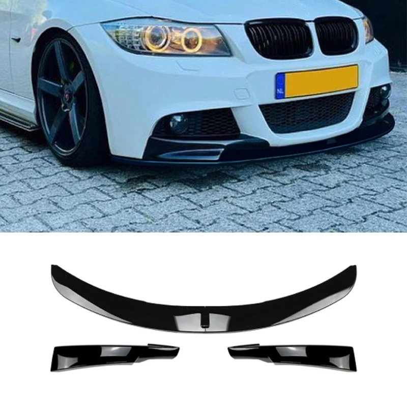For BMW 3 Series E90 E91 2009-2012 Car Front Bumper Lower Lip Splitter Diffuser Body Kit Spoiler Bumper Body kit Protector Parts - view 5