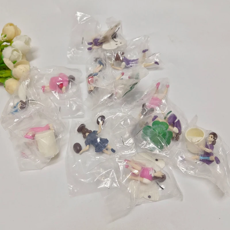 8-100Pcs Used Anime Cartoon Fuchikos Mini Figure Model Toy Gift For Kid Child