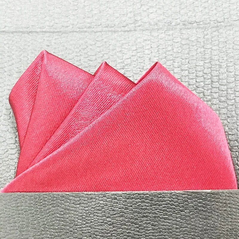 남성용 포켓 스퀘어 6팩 - 결혼식, 비즈니스, 파티용 새틴 손수건(블랙/화이트/그레이) - 고급 드레스 액세서리