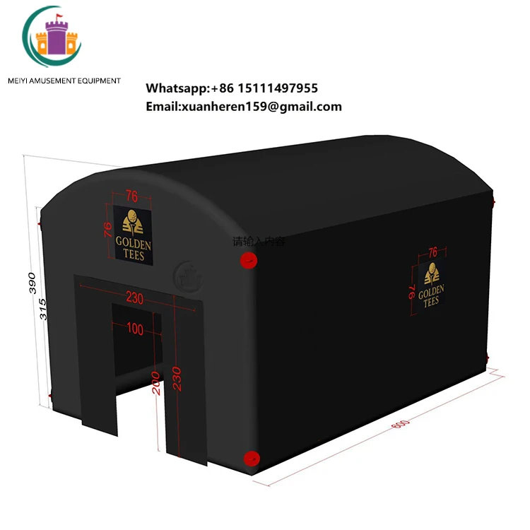Waterproof Portable Inflatable Golf Field/  Mini Golf Sim Course / Outdoor Indoor Inflatable Golf Simulator Tent for Sale