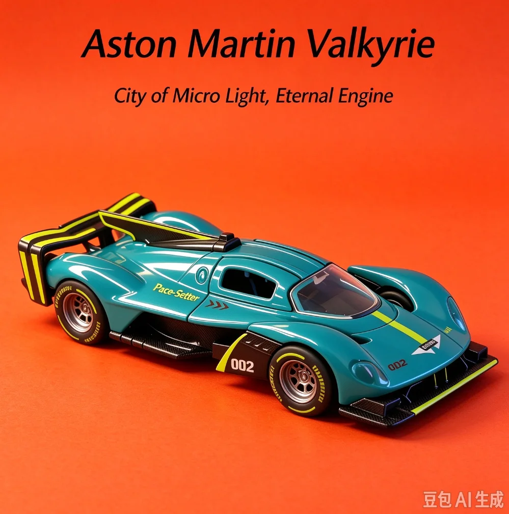 Aston Martin Valkyrie 1:36 Alloy Simulation Diecast Vehicle Model Collectible Racing Car Desktop Ornamen Birthday Christmas Gift